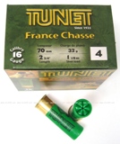 TUNET - FRANCE CHASSE Calibre 16 BJ32 (Bte de 25 cartouches)