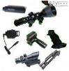 Accessoires Airsoft: Red-Dot, support de montage, lunette de v isée, flash-light, silencieux, bipied...etc