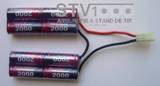 EnrichPower - Batterie 9,6V  2000mAh NiMH (Type Double Mini)