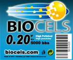 BIOCELS - Sac de 5000 billes BIO Dégradables 0.20gr blanches (1Kg)