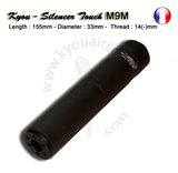 KYOU - Silencieux M9M Noir - D33mm - L155mm - 14(-)mm